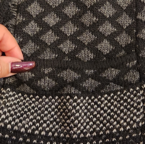 BCBGMaxAzria black and gray long cardigan - Picture 6 of 10